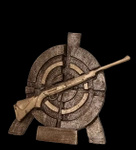 Statuetka odlewana - strzelectwo