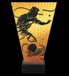 Trofeum szklane 17,5cm - TENIS STOŁOWY - VL1-C/TAB/BK