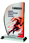 Trofeum szklane 21cm z nadrukiem kolorowym LuxorJet GS035