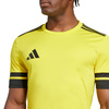 Koszulka męska adidas Squadra 25 Jersey Short Sleeve żółta JG5831