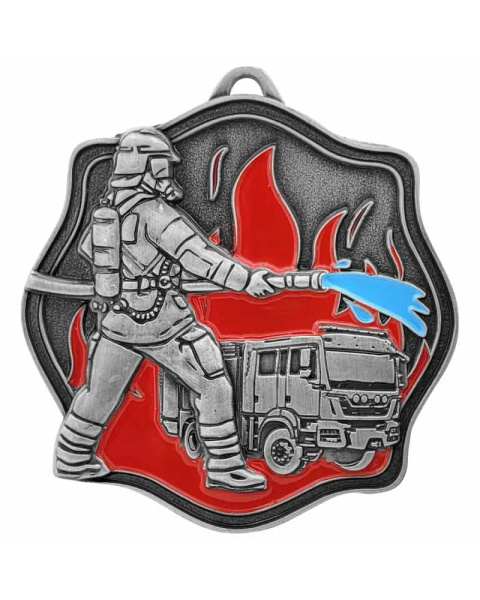 Medal metalowy srebrny STRAŻ M108/S