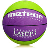 Piłka koszykowa Meteor Layup 3 zielono-fioletowa 07066