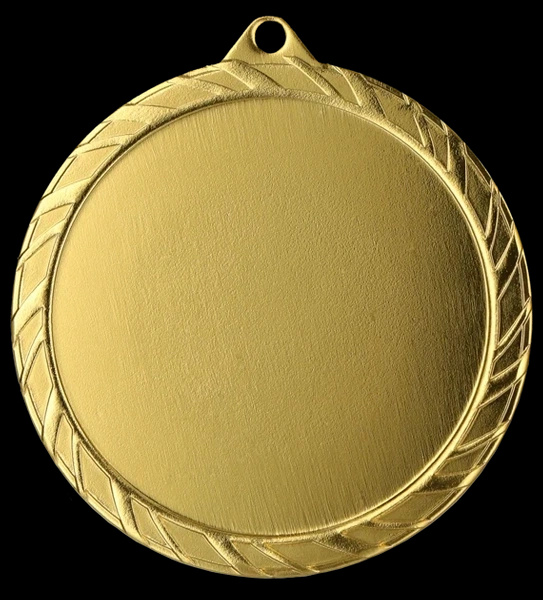 Medal stalowy 60mm złoty z miejscem na emblemat MMC6061