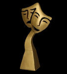 Statuetka odlewana - złota linia -teatr