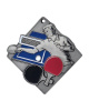 Medal metalowy srebrny TENIS STOŁOWY M09/S