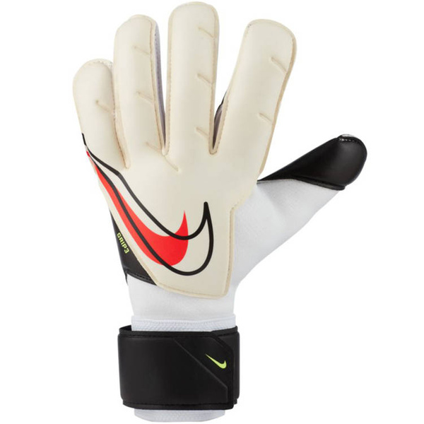 Rękawice bramkarskie Nike Goalkeeper Grip3 biało-czarne CN5651 101