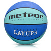 Piłka koszykowa Meteor LayUp 3 niebieska 07080