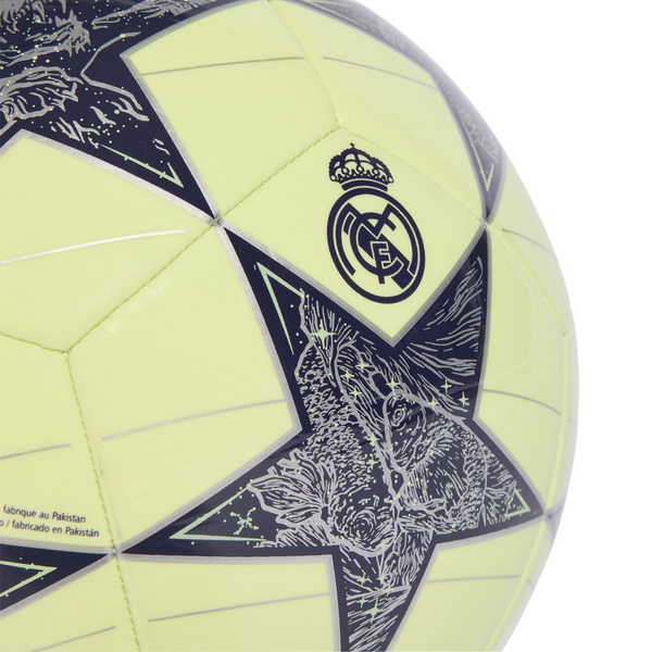 Piłka nożna adidas UCL Club 25/26 Real Madryt żółto-szara JN7307
