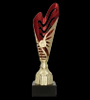 Puchar plastikowy złoto czerwony H-31cm 9262C