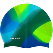 Czepek pływacki silikonowy Crowell Multi Flame zielono-niebieski