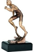 Statuetka Tryumf RTY3716BR brązowa biegi sportowa
