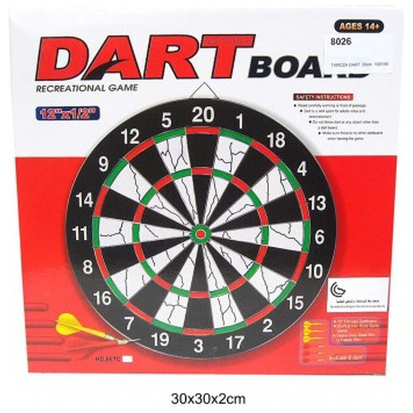 Gra zręcznościowa rzutki dart 30cm zestaw
