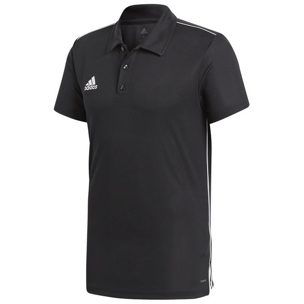 Koszulka męska polo adidas Core 18 Climalite czarna poliestrowa