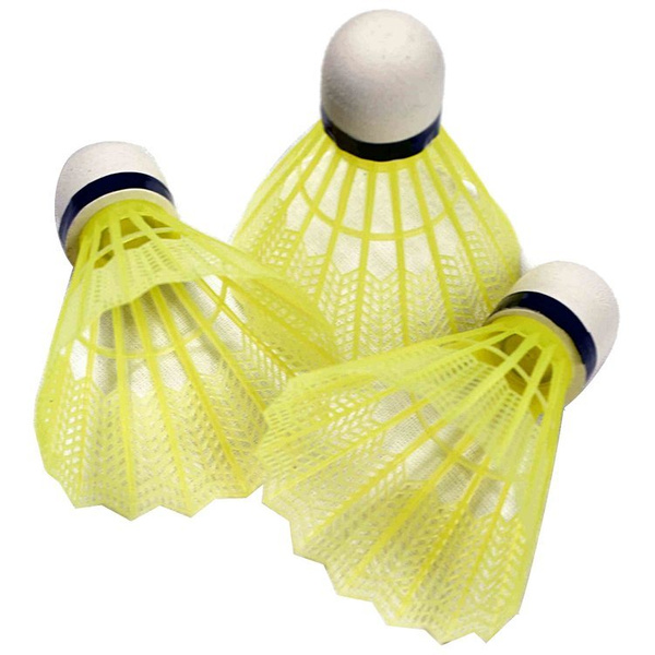 Lotki do badmintona plastikowe Enero 3szt żółte