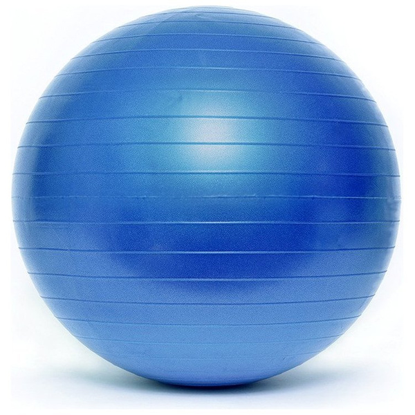 Piłka gimnastyczna fitness SMJ 55cm niebieska z pompką 