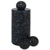 Wałek roller do masażu czarno-niebieski + piłki gratis 